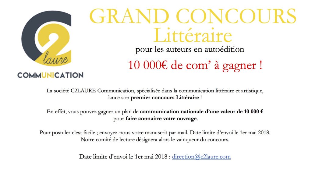 Concours Litteraire - C2laure Communication